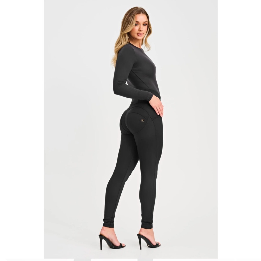 WR.UP Freddy Fleece Lined Fashion  High Waisted Full Length - Black L / Black 8